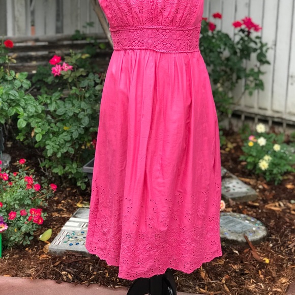 Charter Club Cotton Eyelet Sheath Dress - Picture 2 of 5